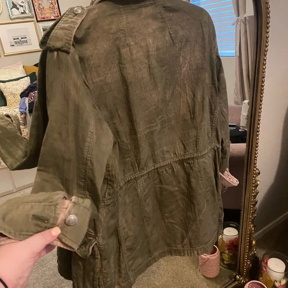Free People LARGE Military Jacket - Picture 2 of 2